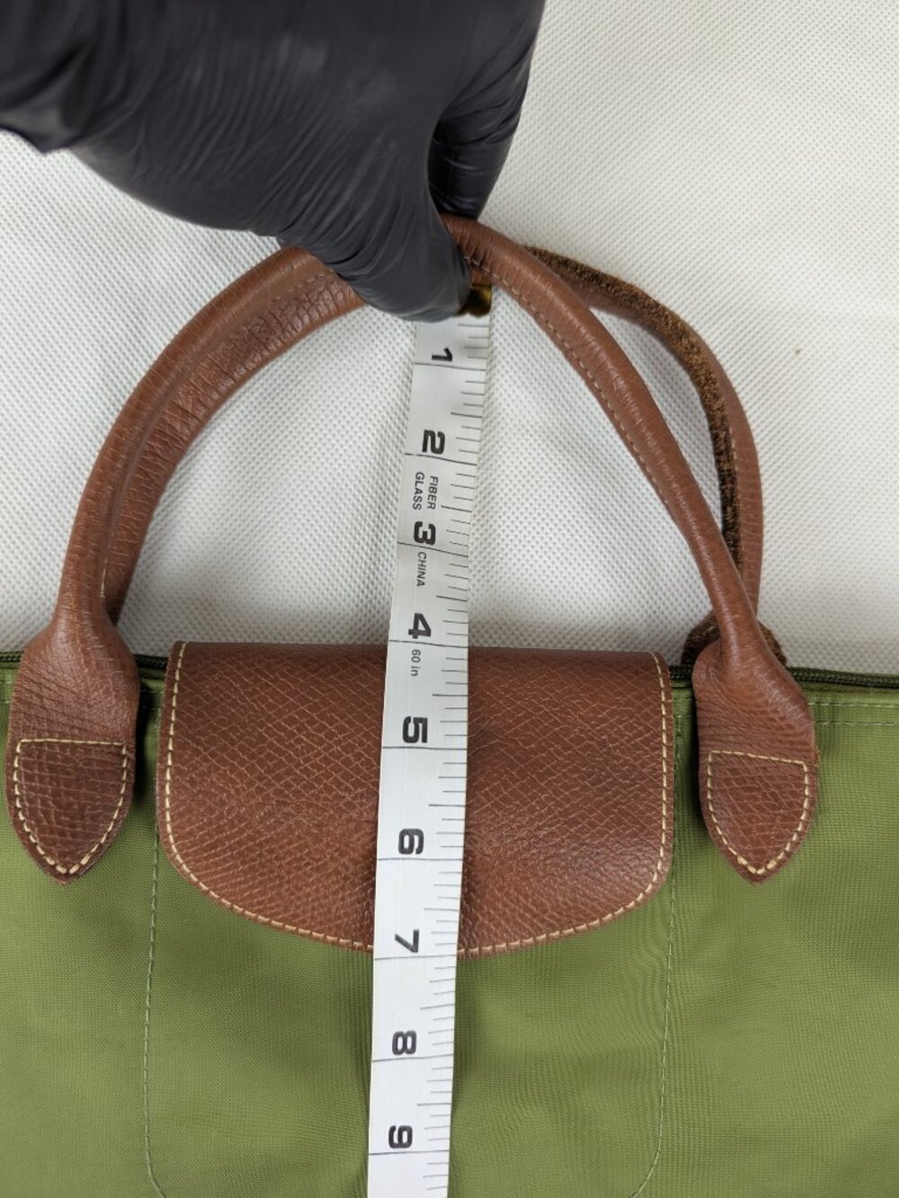 Longchamp Le Pliage Nylon Tote Bag Green – Used – Authentic – Ships Now - Picture 15 of 15